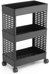 ELIGHTWAY MART Cutlery Kitchen Rack Plastic 3 layer