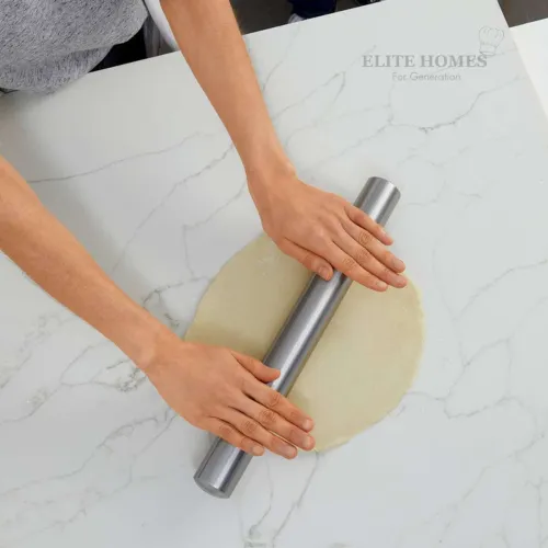Image of Elite Stainless Steel Rolling Pin Chapati Belan