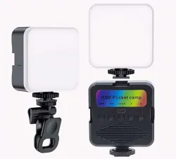 ELITEWAVE LED Video Light for Phone,, Camera Laptop with Clip 100 lx Camera LED Light (Batteries Included)