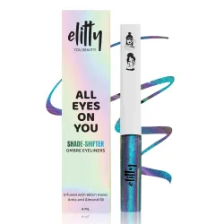 Elitty Holographic Eyeliner 4g - Jade Jive With Ombre Shimmery Finish | Long Lasting, Waterproof, Smudge Proof Liquid Ey
