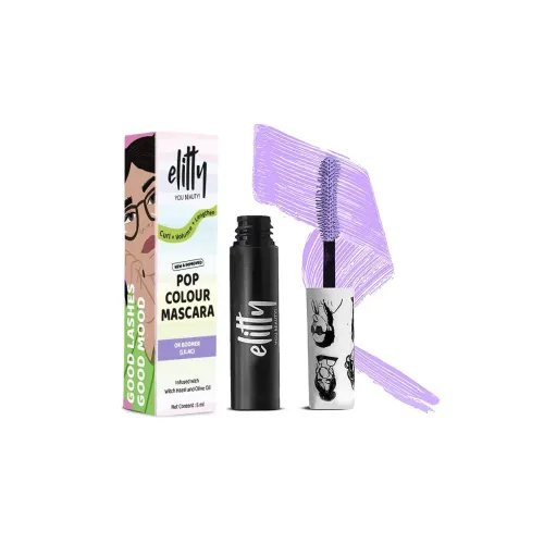 Image of Elitty Pop Colored Lush Lashes Mascara - Ok Boomer (Lilac), Waterproof, Smudge proof, Curling and lengthening, Infused w