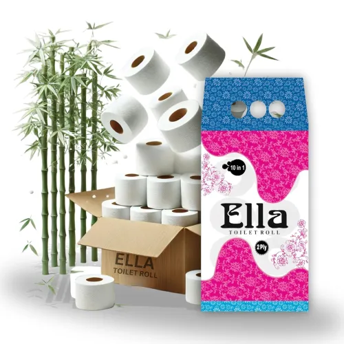Image of Ella 2-Ply Toilet Paper, 230 pulls * pack of 10