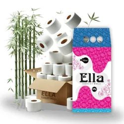 Ella 2-Ply Toilet Paper, 230 pulls * pack of 10