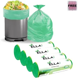 Ella extra-large 60 green garbage bags