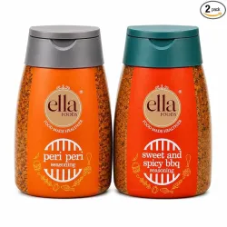 Ella Foods Sweet and Spicy BBQ + Peri Peri Seasoning (Pack of 2 x 100 Gm)