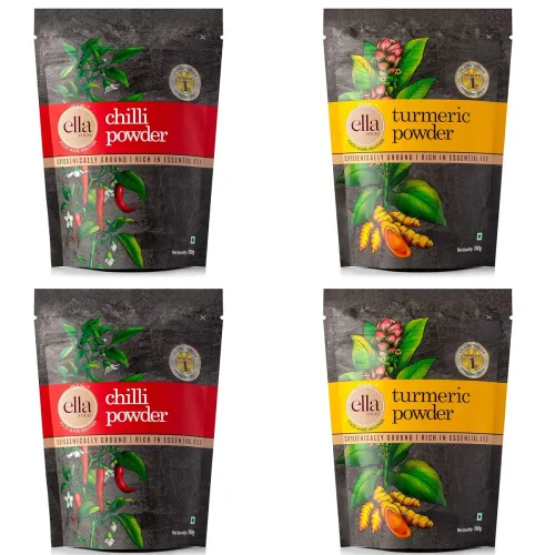 Image of Ella Foods Spices Turmeric & Chilli Powder 100gms Pack of 4