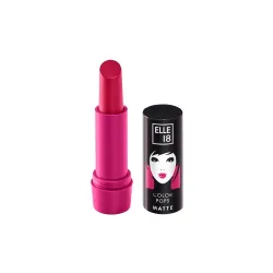 Elle 18 Color Pops Matte Lipstick, Deep Pink, Moisturising Bullet Matte, with Vitamin E, Highly Pigmented, Infused with 