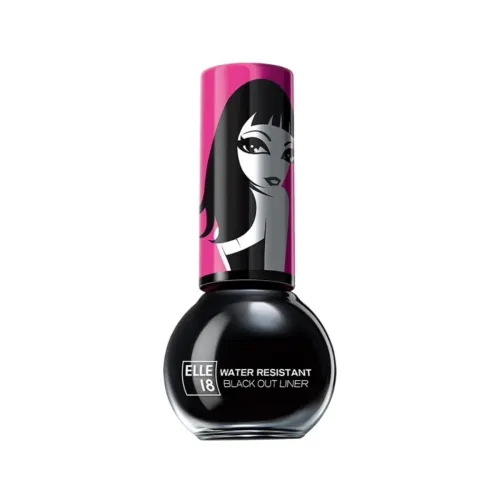 Image of Elle 18 Water Resistant Black Out Eye Liner|| Black|| 5 ml