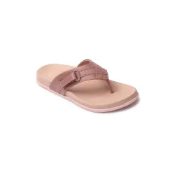 ELLE Womens Flats T-Strap Slip-On Sandals
