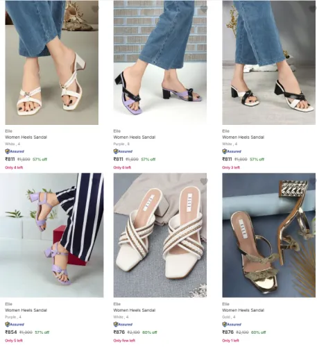 Image of Elle Women's Heels at Minimum 50% Discount