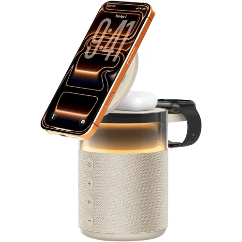 Image of eller santé 4-in-1 MagSafe Speaker & Wireless Charger