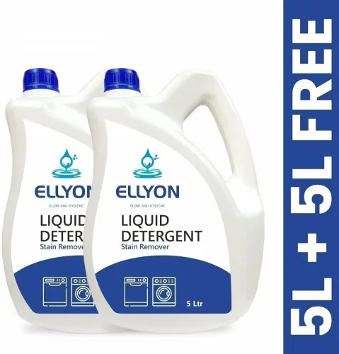 Image of ELLYON Front & Top Load Fabric Liquid Detergent For Machine and Hand Wash Multi-Fragrance Liquid Detergent (2 x 5 L)