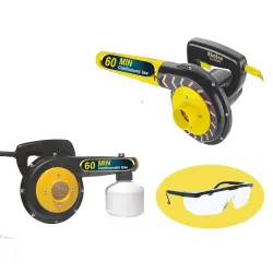 Elmico 700W 2 in 1 Heavy Duty air Blower Cum sanitizer Sprayer & Safety goggles /100% Copper Armature /continuously 60 m
