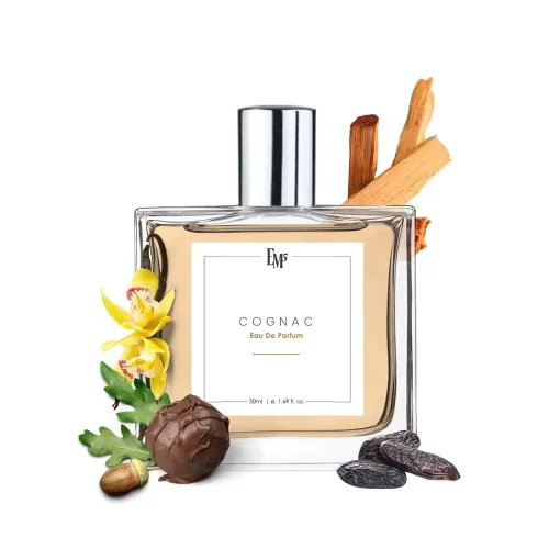Image of EM5 C0GNAC Unisex Perfume | Eau de Parfum Spray for Men & Women | Woody Amber Warm Spicy Accords Fragrance | Luxury Gift