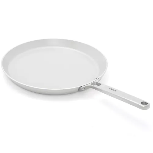 Image of Ember Cookware Arcilla Ceramic Non Stick Tawa 28cm | Non Stick Induction Cookware | Non Toxic Roti & Chapati Pan | ISI C