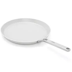 Ember Cookware Arcilla Ceramic Non Stick Tawa 28cm | Non Stick Induction Cookware | Non Toxic Roti & Chapati Pan | ISI C