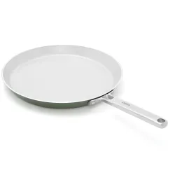 Ember Cookware Arcilla Ceramic Non Stick Tawa 28cm | Non Stick Induction Cookware | Non Toxic Roti & Chapati Pan | ISI C