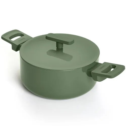 Image of Ember Cookware Arcilla Ceramic Dutch Oven 20 cm, 2.6L with Metallic Lid