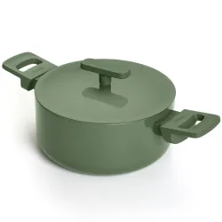 Ember Cookware Arcilla Ceramic Dutch Oven 20 cm, 2.6L with Metallic Lid