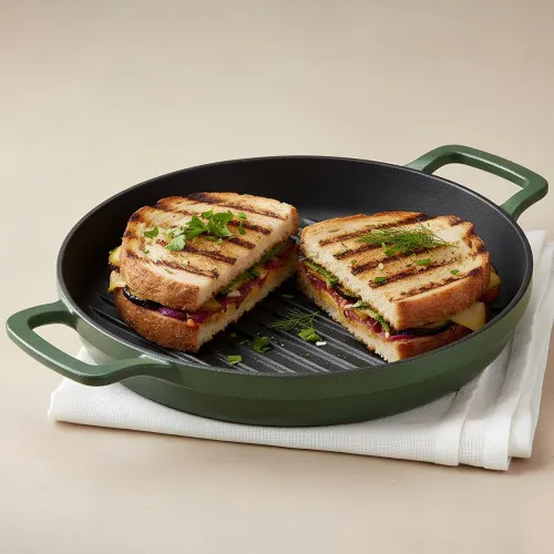 Image of Ember Cookware Pre-Seasoned Cast Iron Grill Pan