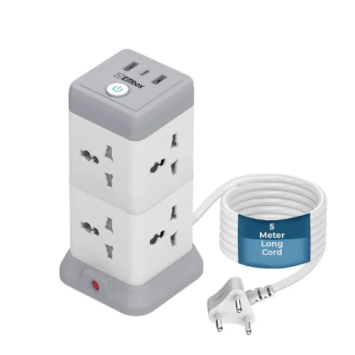 Image of EMBOX Cube Extension Board 5 Meter Cable USB Type C| 2500W Extension Board