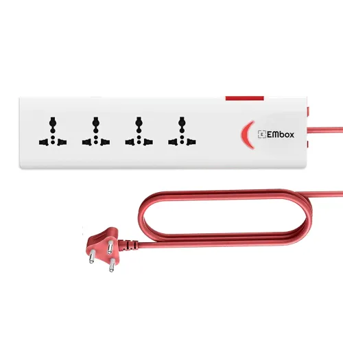 Image of EMBOX Extension Board with Switches 1500 W, 4 Universal Sockets