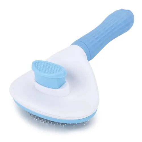 Image of emily pets, Self Cleaning Slicker Brush, Pet Massaging Tool