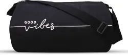 EMMCRAZ Stylish Polyester Bag / Shoulder Duffle Gym Bags for Men / Fitness Bag gym bag (Black, Kit Bag)