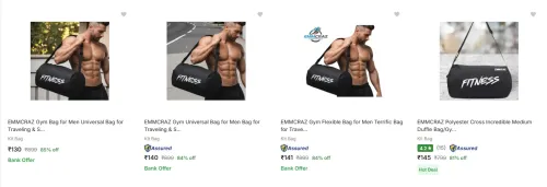 Image of Emmcraz Gym Bag upto 85% Discount
