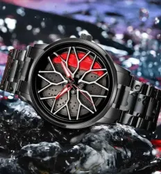 EMPERO Men’s Spinning Wheel Analog Watch