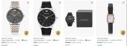 Emporio Armani mens watches up to 625 Discount 