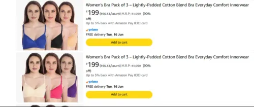 Image of ENCIGER Women's Bra Pack Upto 90% Discounts 
