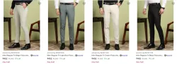 Encore By Invictus Mens Trousers upto 77% Discount