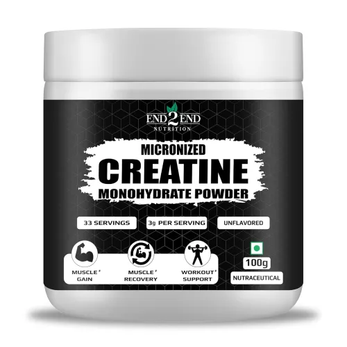 Image of End2End Nutrition Micronised Creatine Monohydrate Powder 33 Servings