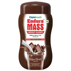 Endura Mass Weight Gainer Powder 550G Belgian Chocolate | Unique Blend Of 3 Sources Of Protein, Carbs, Vitamins & Essent