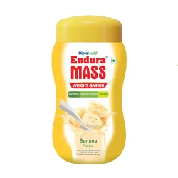 Endura Mass Weight Gainer Powder 550g Banana Flavour | Unique blend of 3 Sources of Protein, Carbs, Vitamins & Essential