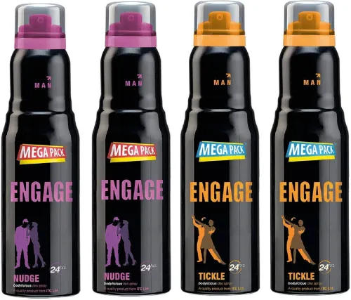 Image of Engage Deo Combo for Men – Nudge & Tickle (220ml x 4)