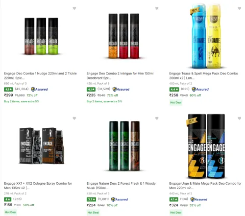 Image of Engage Deodorant Spray @ Up to 72% Discount