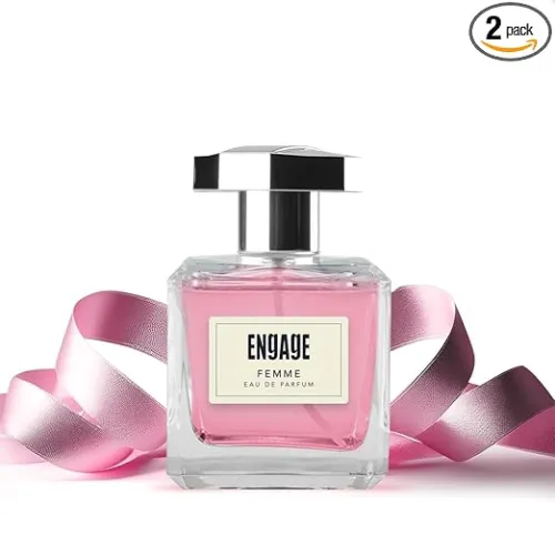 Image of Engage Femme Eau De Parfum for Women, Citrus and Floral, 90ml & W1 Perfume Spray