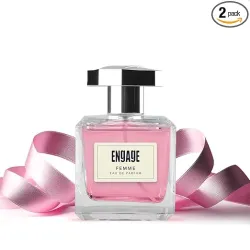 Engage Femme Eau De Parfum for Women, Citrus and Floral, 90ml & W1 Perfume Spray