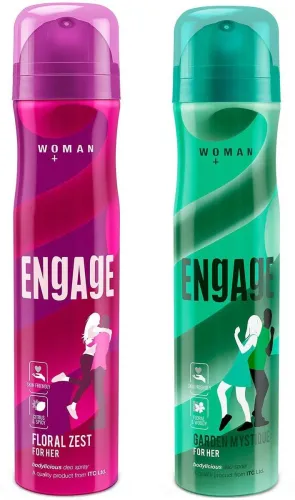 Image of Engage Floral Zest & Garden Mystique Deodorant Combo.(300 ml, Pack of 2)