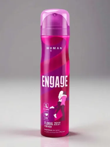 Image of Engage Floral Zest, Citrus and Floral, Skin Friendly Deodorant Spray, 150 ML