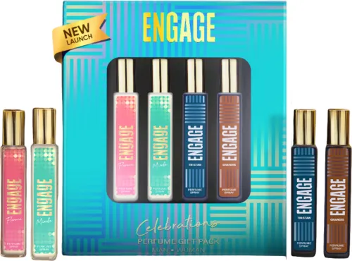 Image of Engage Perfume Gift Pack for Men & Women 25ml x 4