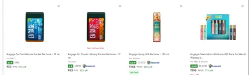 Image of Engage perfume products starting at ₹55