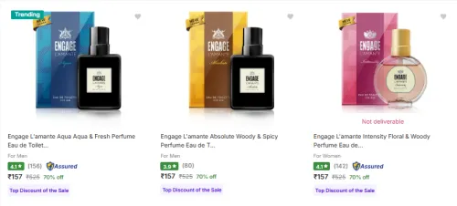 Image of Engage Perfume Upto 70% Discount |starting @ 157