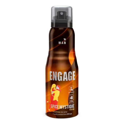 Image of Engage Spice Mystique Deodorant for Men, Woody and Leather, Skin Friendly Deo, 150ml Body Spray