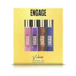 Engage Vibes Perfume Spray Set (25ml x 4, Unisex)
