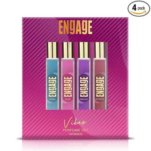 Image of Engage Vibes Perfume Spray Set for Women, 25mlX4, 
