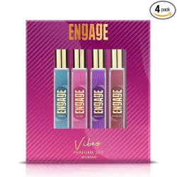 Engage Vibes Perfume Spray Set for Women, 25mlX4, 