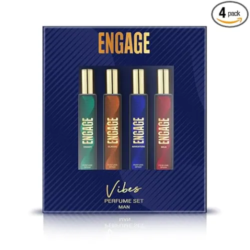 Image of Engage Vibes Perfume Spray Set for Men, 25mlX4